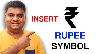 How to Insert Rupee Symbol in Word