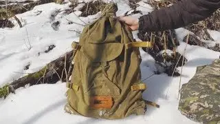 Обзор вещмешка армейского СССР. Для чего и почему. Как завязать