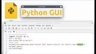 Develop simple Python GUI in Linux Desktop