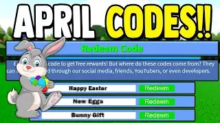 *EVERY* APRIL CODE!! Build a Boat for treasure ROBLOX