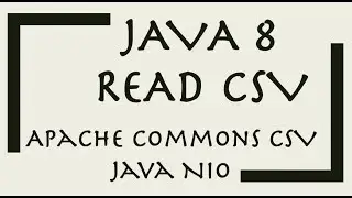 Read CSV with Java 8 and Apache Commons