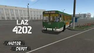LAZ 42021. City route along Serpov.... (Motor Depot)