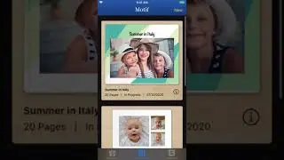Motif Photos iOS Tutorial - Photo Calendar - 14. Managing saved projects