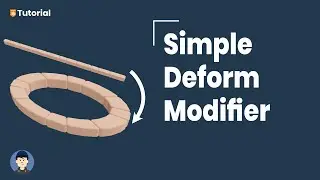 How to use the simple deform modifier in Blender [3.3] | Blender Basics