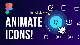 Animate Icons in Figma in 1 Click! + Export As Json | Design Weekly