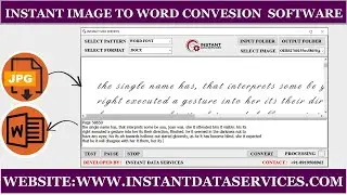 Pdf to Word Converter | Image to Doc Conversion | Software