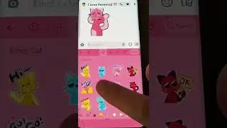 This is how I send cute emoji cat stickers to my friends! 