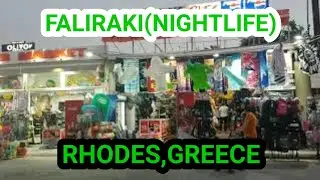 FALIRAKI IN THE NIGHT,RHODES,GREECE