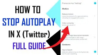 How To Stop Autoplay in X || how to turn off autoplay on twitter - Full Guide