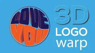 How to Make 3D Circle warp Text in Adobe Illustrator Tutorial