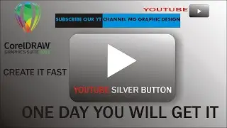 How To Make YouTube Silver Button Logo in CorelDRAW ? Make YouTube logo in corelDRAW in EASY STEPS.