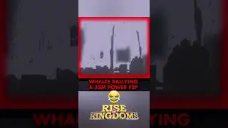 🤣 Mega WHALE Rallying 32M Power F2P #riseofkingdoms #gamingmemes #rok