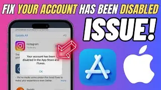 Your account has been disabled in the App Store and iTunes 2024 | Account Disabled iPhone/iPad FIXED