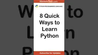How to learn Python Syntax ? -  Here are 8 Quick Ways to 