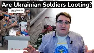 Are These Ukrainian Soldiers Looting a Russian Supermarket in Kursk?