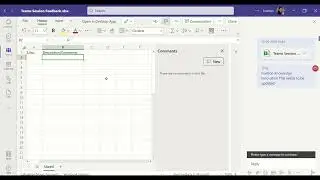 How and when to use conversation and comments in Excel on Teams?