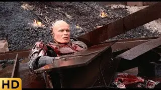 Бандиты на заводе устроили разборки с Робокопом. Робокоп 1987.