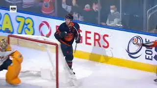 Connor McDavid picks up speed and scores his 21st goal of the season | Edmonton Oilers | NHL 21/22