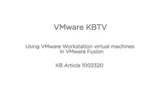 Using VMware Workstation virtual machines in VMware Fusion KB1002320