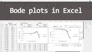 Bode plot of 2nd order system in Excel