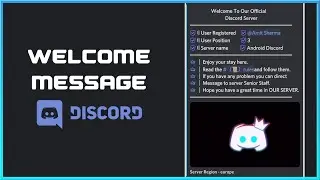 How to set up Welcome Message On Discord | Easy Welcome Message Tutorial