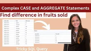 3- Solving Tricky Sql Query - Advance Case and Aggregate Statements #sqlforbeginners