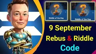 9 September daily combo card x empire || x empire rebus Of The day || Redel of the day code today