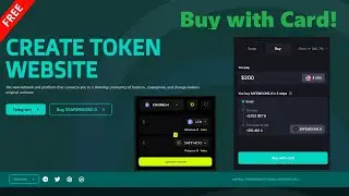CREATE TOKEN WEBSITE WITH DEX INTEGRATED AND BUY WITH CARD OPTION | FREE SOURCE CODE