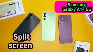 How To Enable Split Screen In Samsung Galaxy A14 5G, Dual Screen Create In Samsung Galaxy A14