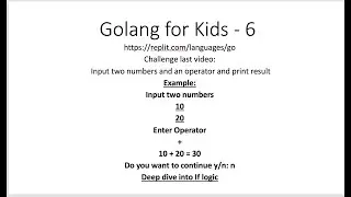 Golang for kids -6: If logic and Operator