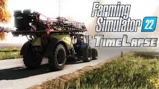 FS22 / Timelapse / Map of Sosnovka / Weeding and application of herbicide T-150K, MTZ-1221