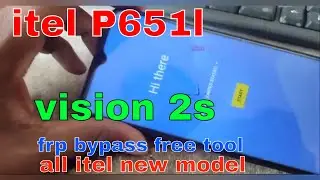 itel P651L vision 2S Frp bypass with free tool itel all new model Frp bypass free tool  itel Frp pm