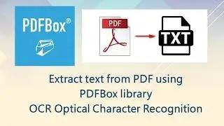 Extract text from PDF using PDFBox library OCR Optical Character Recognition