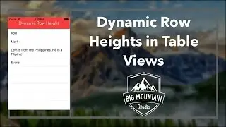 How to make Dynamic Row Height in a TableView (iOS, Swift 2.2, Xcode 7)