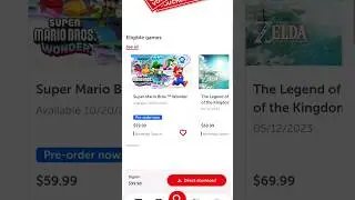 Nintendo Switch Game Vouchers