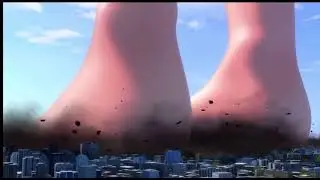MMD Giantess Sora Foot Crush
