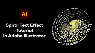Spiral Text Effect Tutorial in Adobe Illustrator