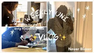 UNI VLOG 💫I KLAUSURENPHASE NAHT, ORGANISATION & NEUER BLAZER ▹Simplyflorence x