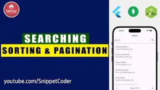 Implement Searching, Sorting and Pagination with Flutter & Node.js