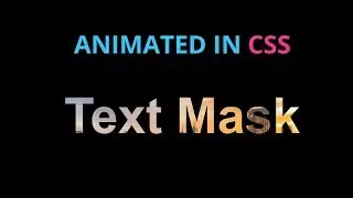 how to create text masking in css |  background clip