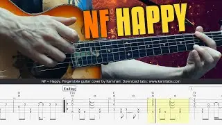 NF – Happy. Fingerstyle Guitar Tabs