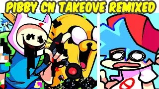 Friday Night Funkin' CN TAKEOVER REMIXED FINAL UPDATE FULL WEEK | VS New Pibby Finn (FNF MOD/Cover)