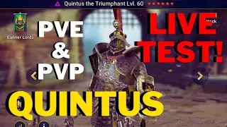 Raid Shadow Legend - QUINTUS SHOWCASE! WHERE CAN WE USE HIM???