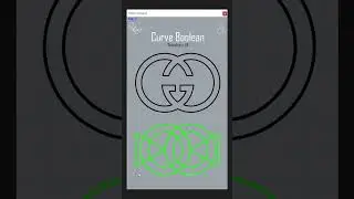 Curve Boolean - Rhino Tutorial #logo #logodesign