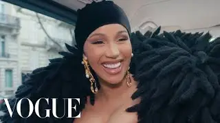 Cardi B Gets Ready for the Schiaparelli Show | Vogue