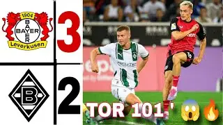 Leverkusen 2-2 M'gladbach |florian wirtz goal 101'| borussia monchengladbach vs Bayer Leverkusen |