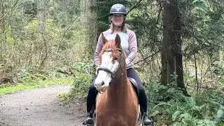 My Mom Rides My Homebred Horse For the 1st Time | Trail Riding Vlog