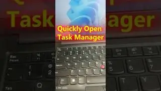 Quickly Open Task Manager Shortcut 
