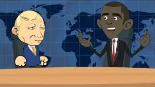 Весёлый анекдот про Путина и Обаму.365 Анекдотов.
