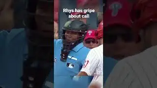 Rhys Hoskins Tells Ump How it is #mlb #shorts